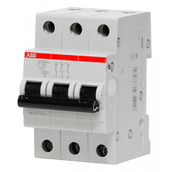 Автоматический выключатель ABB SH203L 3P 63А (С) 4,5 kA - Электрика, НВА - Модульное оборудование - Автоматические выключатели - Магазин электроприборов Точка Фокуса